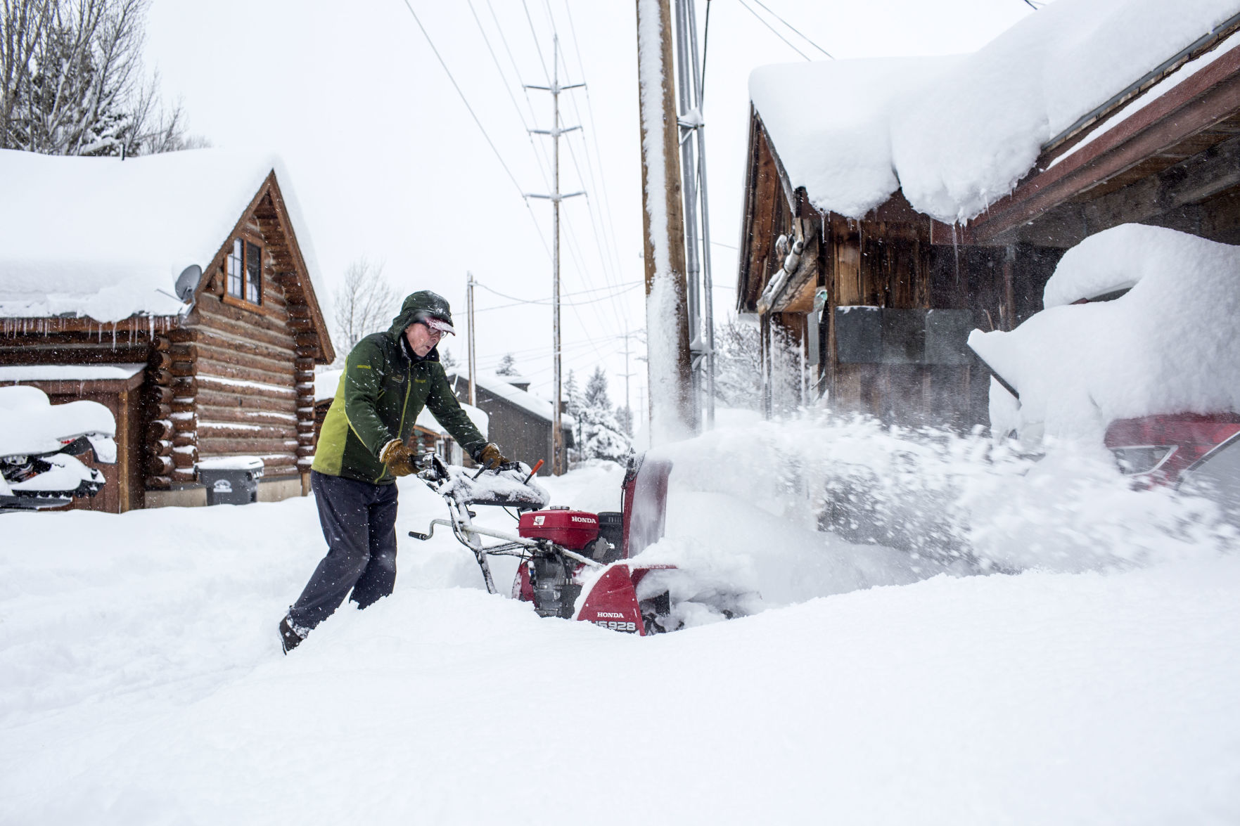 Heavy snow hits Jackson Hole
